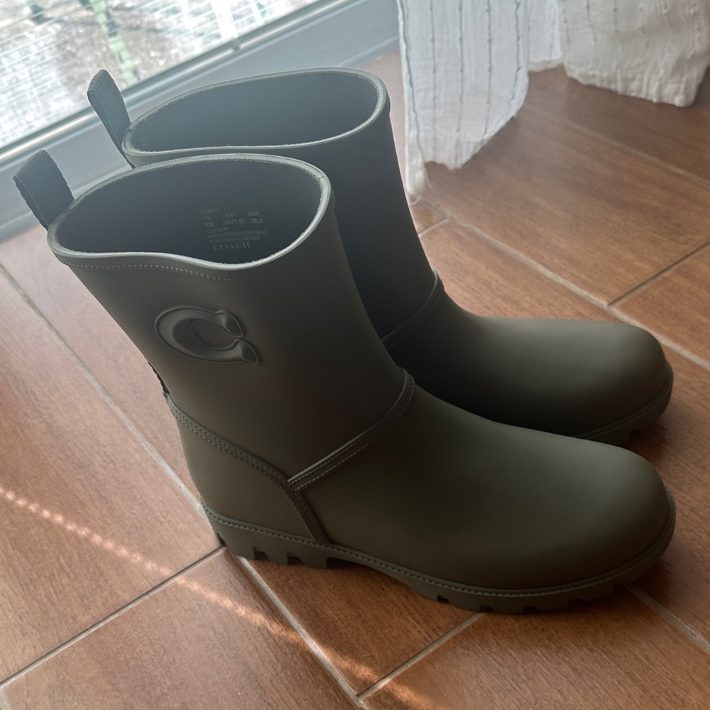 Coach rain boots